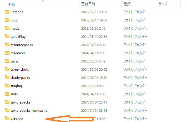 mod フォルダへの配置3