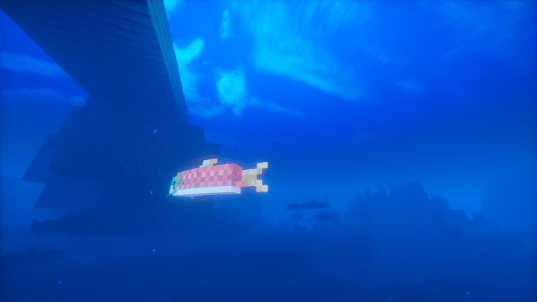 水中の透明感と奥行き